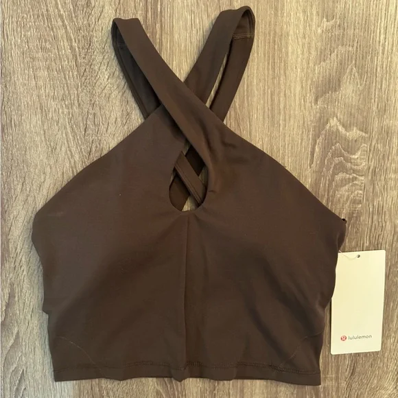 New with tags Lululemon Align Key Hole Halter Tank Top, Espresso, Size 6. Brown. - Picture 1 of 12
